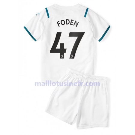 Maillot de Foot Manchester City Phil Foden 47 Extérieur 2021-22 - Enfant